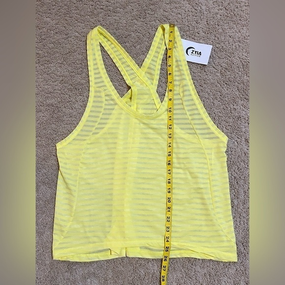 Zyia Active Lemon Yellow Nimbus Split Back Tank Top Size XXXL - Picture 7 of 8